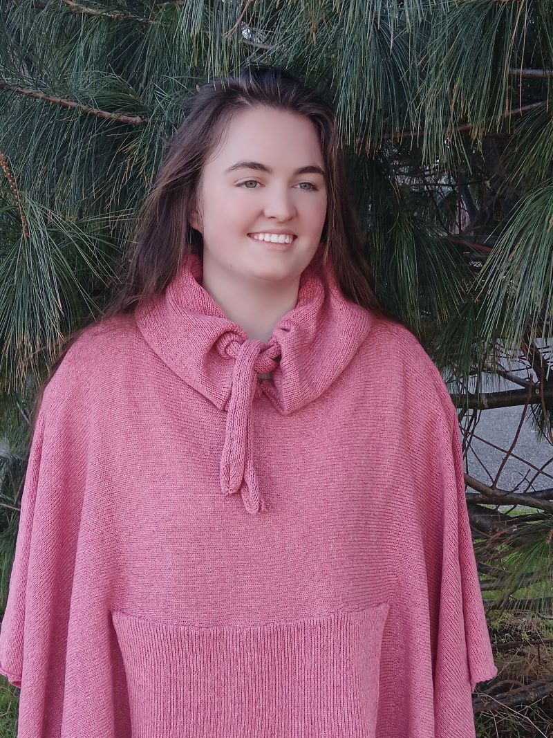 Drawstring with Pocket Poncho