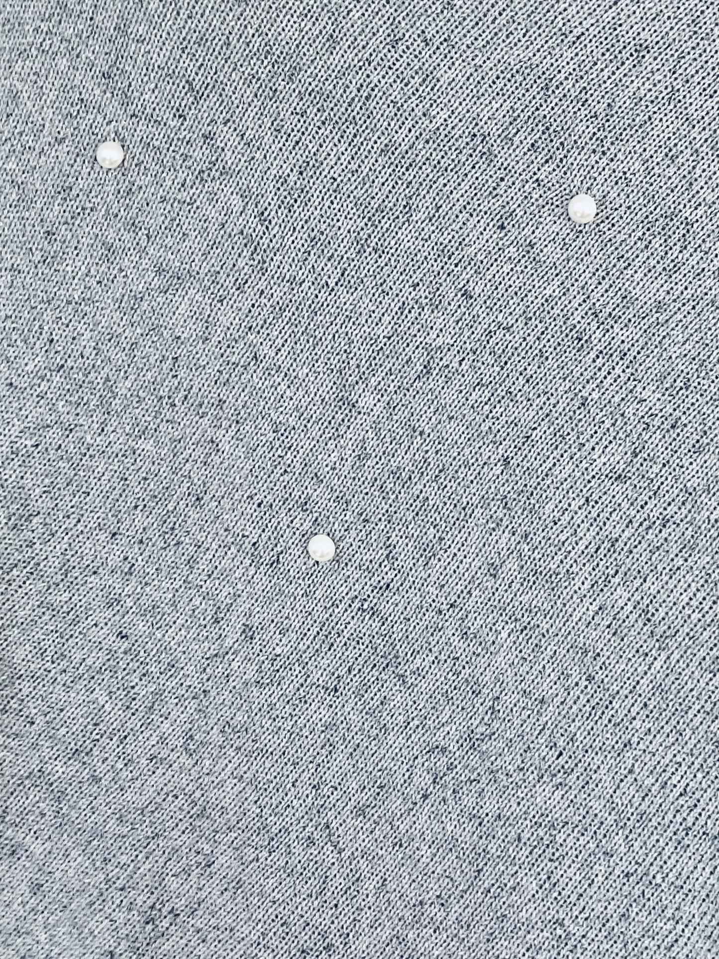 The Pearl: Classic Poncho with Pearl Embellishment and Crochet Flower Details