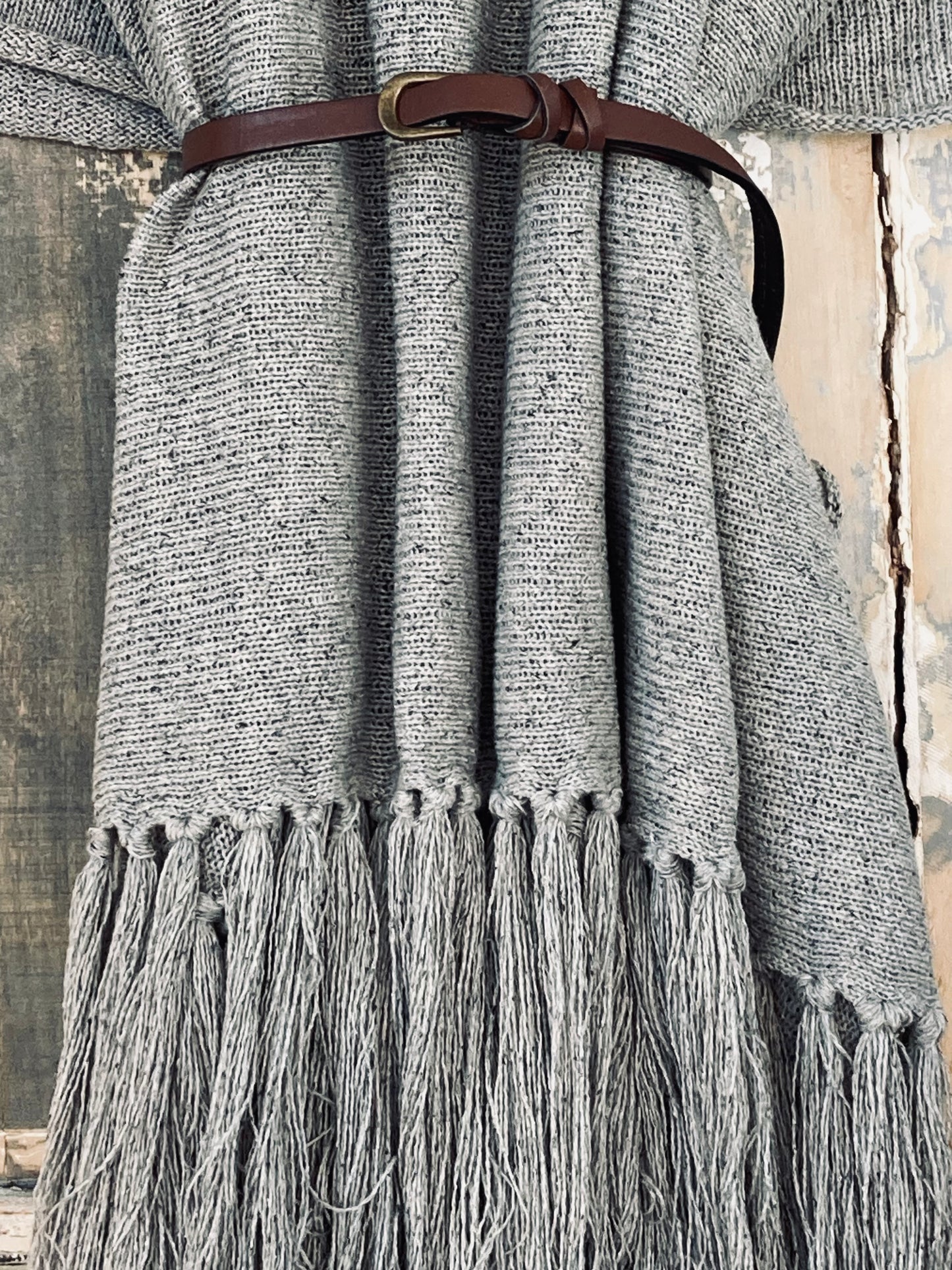 Tassel-Trim Polo Jumper