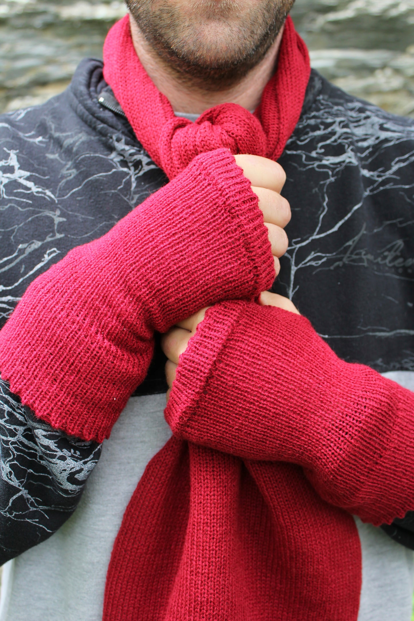 Men's Fingerless Gloves 50/50 Volga