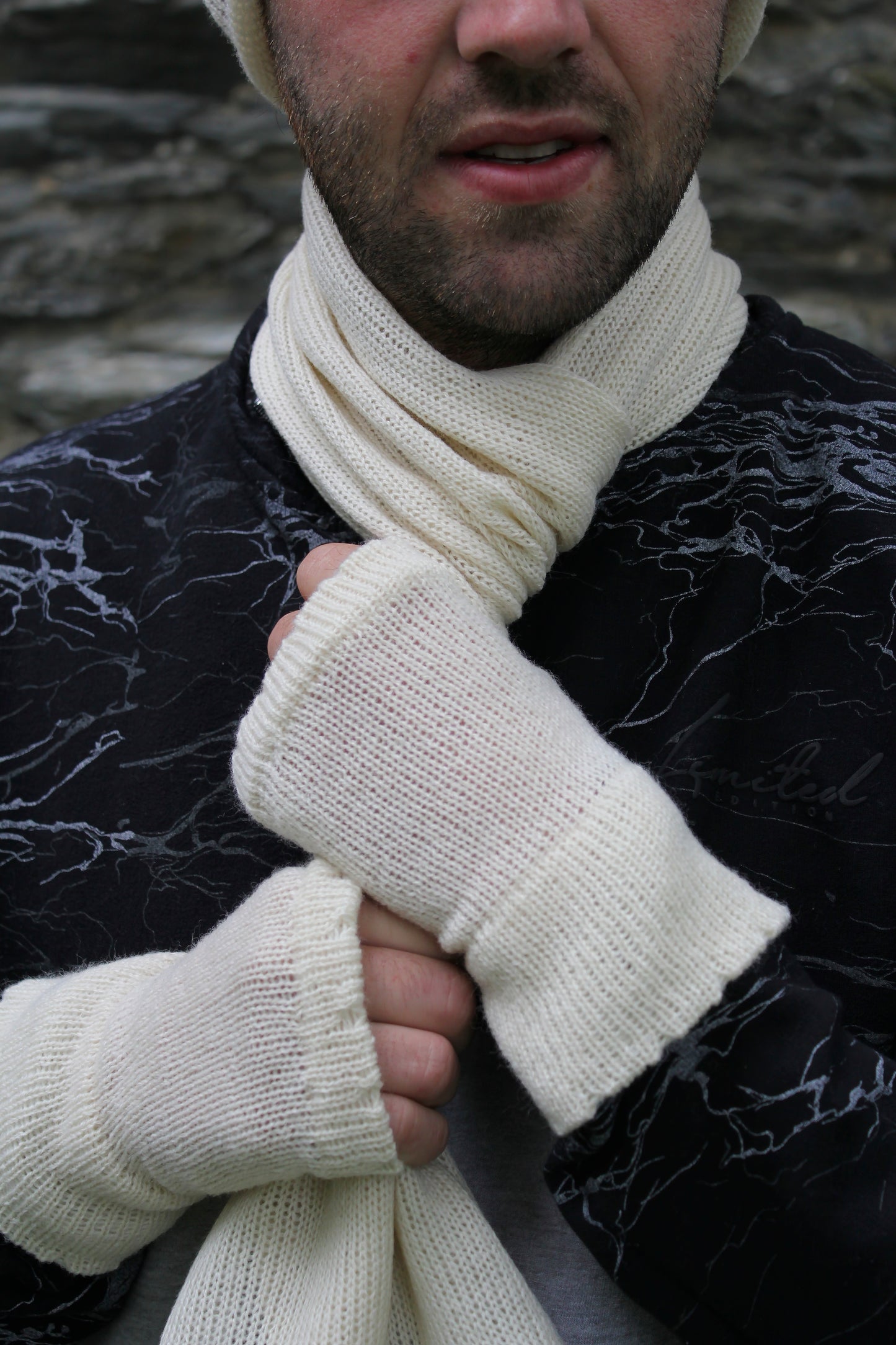 Men's Fingerless Gloves 50/50 Volga