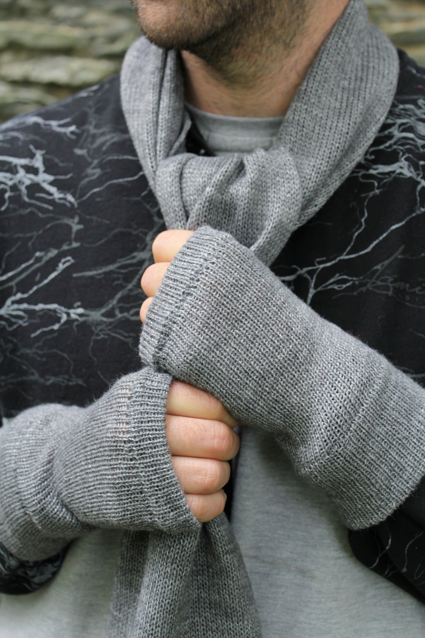 Men's Fingerless Gloves 50/50 Volga