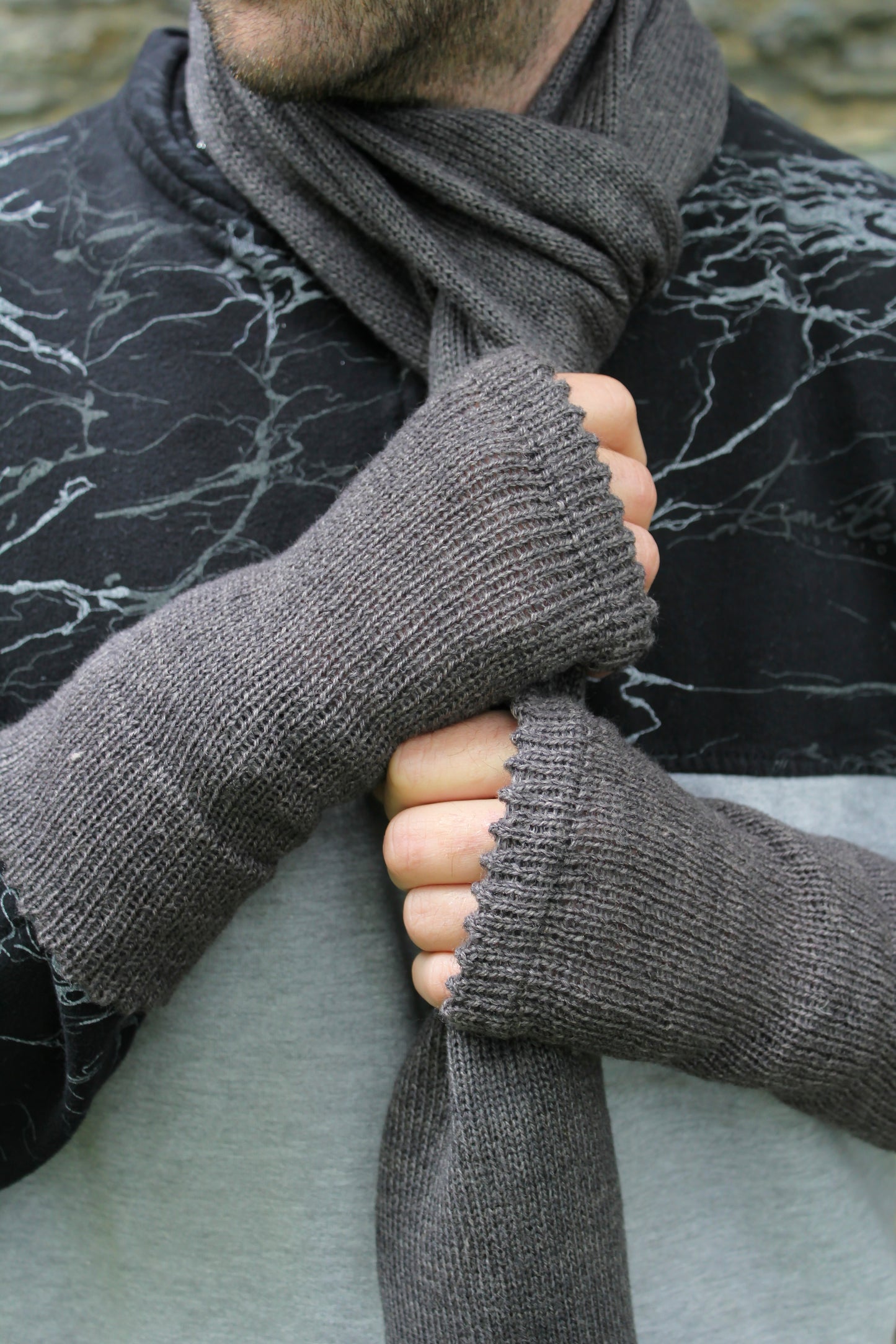 Men's Fingerless Gloves 50/50 Volga