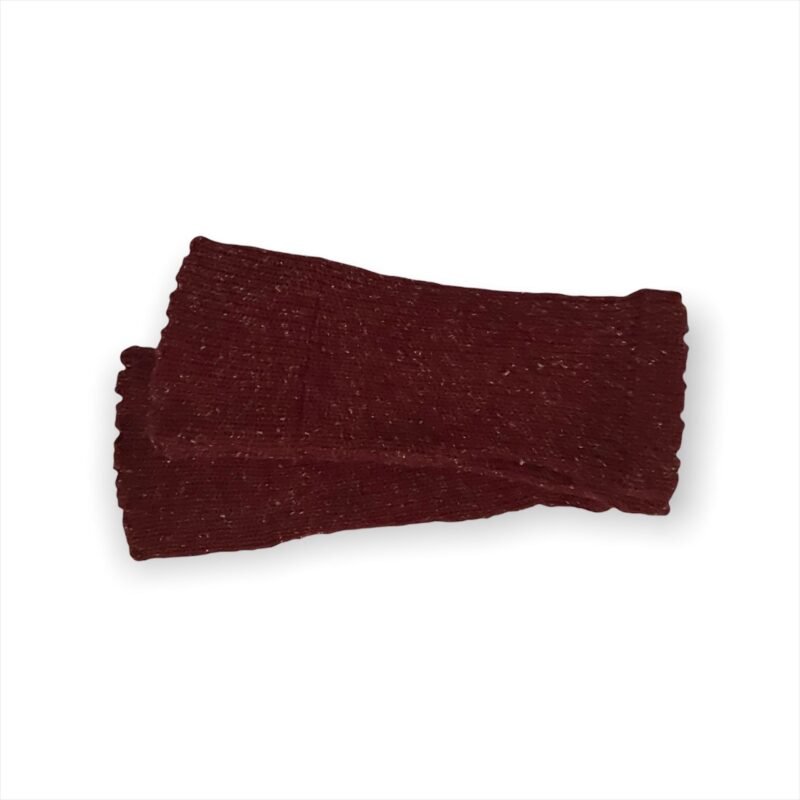 Fingerless Gloves in Red Tibet Tweed