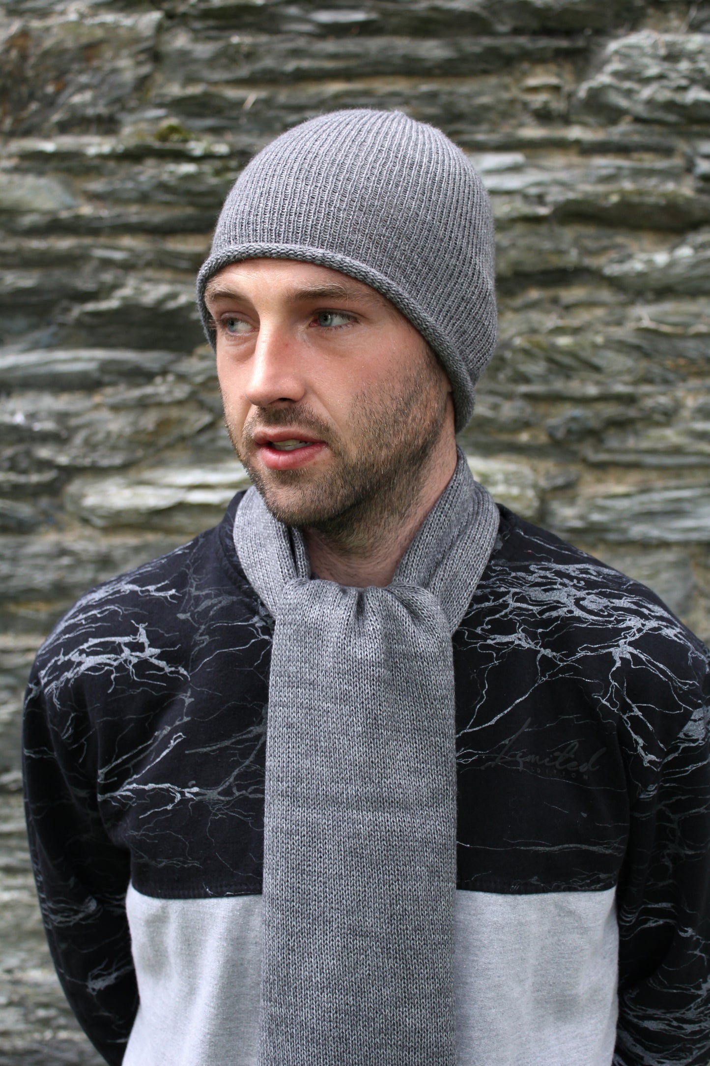 Beanie & Scarf Set (Tibet Tweed Yarn)