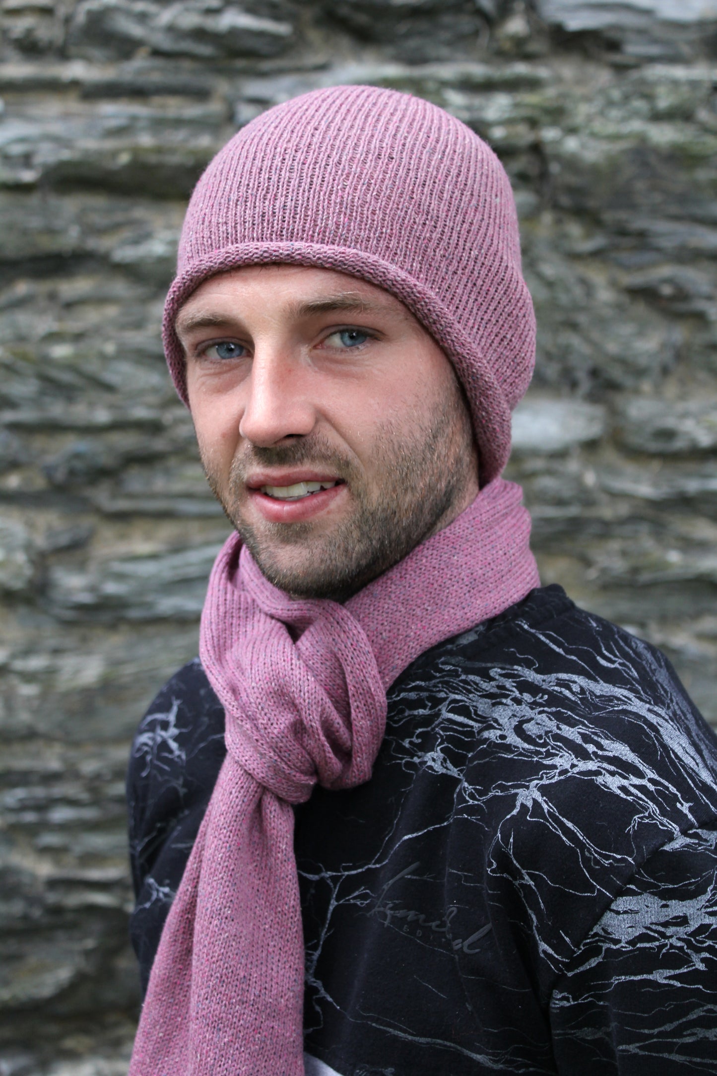 Beanie & Scarf Set (Tibet Tweed Yarn)