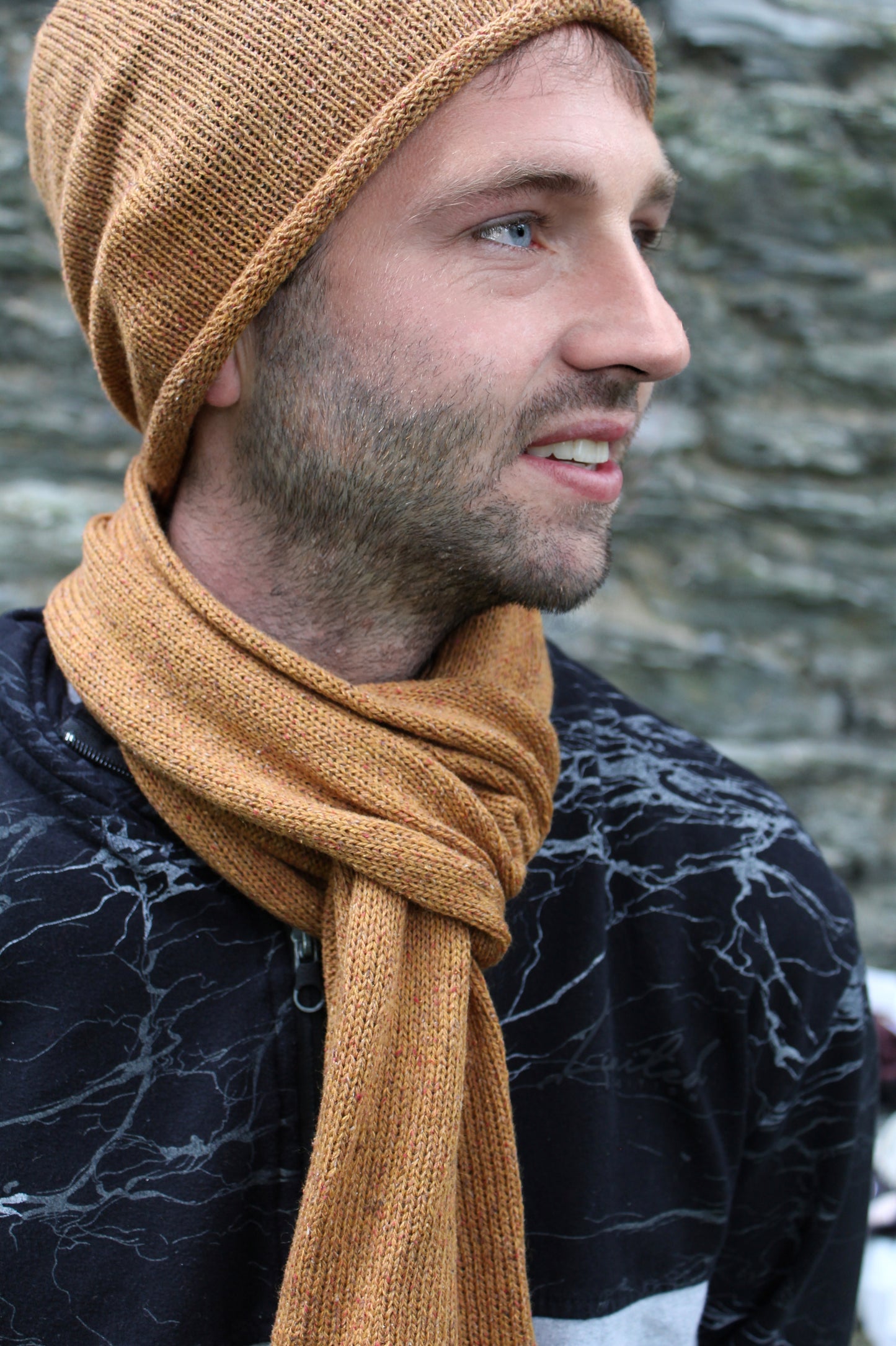 Beanie & Scarf Set (Tibet Tweed Yarn)