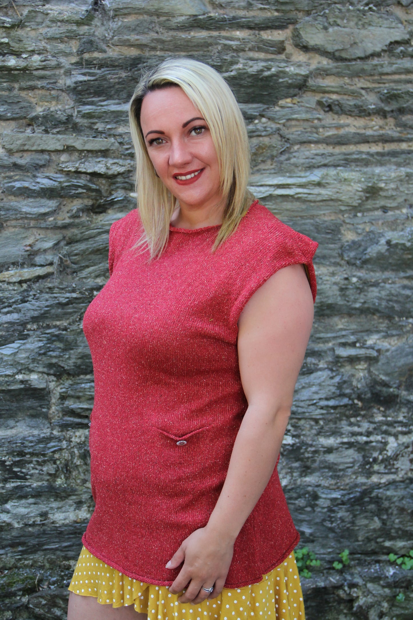 Button Tunic (Tibet Tweed Yarn)