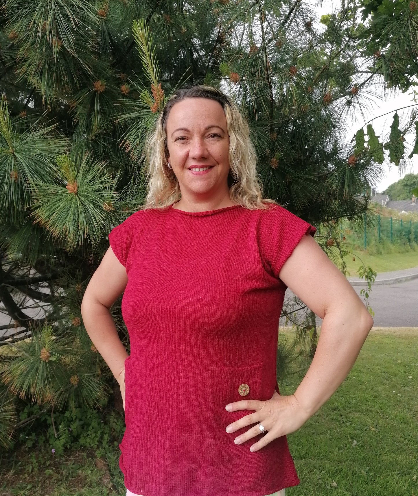 Button Tunic (Volga 50/50 Yarn)