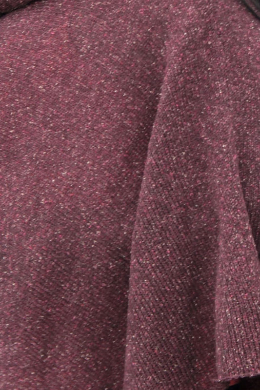 The Pearl: Classic Poncho with Pearl Embellishment and Crochet Flower Details