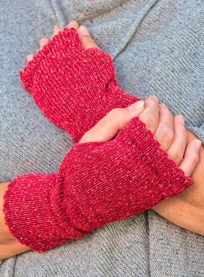 Fingerless Gloves Tibet Tweed