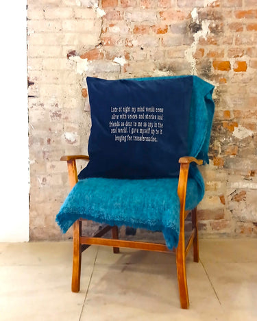 Whispered Threads Cushion Cover with Personalised Embroidered Detail