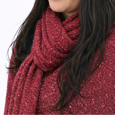 Ruffle Scarf - Tibet Tweed - Seasons of Wicklow Collection