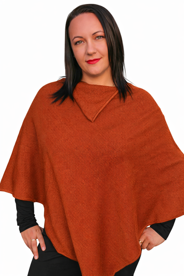 Offer: Celtic Poncho - Volga Wool Mix - Seasons Of Wicklow Collection