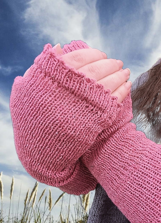 Fingerless Gloves (Tibet Tweed Yarn)