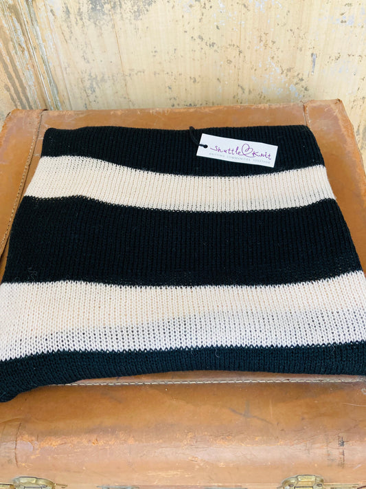 DúbhBán: Extra Long Striped Scarf