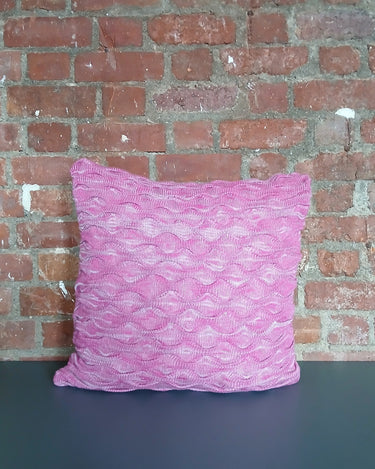 Large Ruffle Cushion Cover with Insert - Sari Recycled Silk Yarn