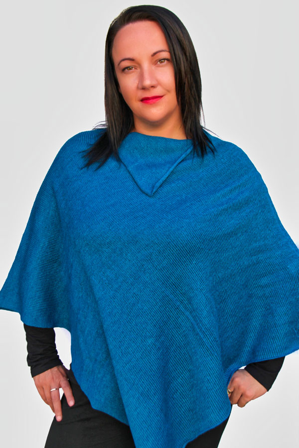 Celtic Poncho Wool Mix