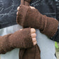 Mens Fingerless Gloves Tibet Tweed