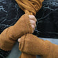 Mens Fingerless Gloves Tibet Tweed