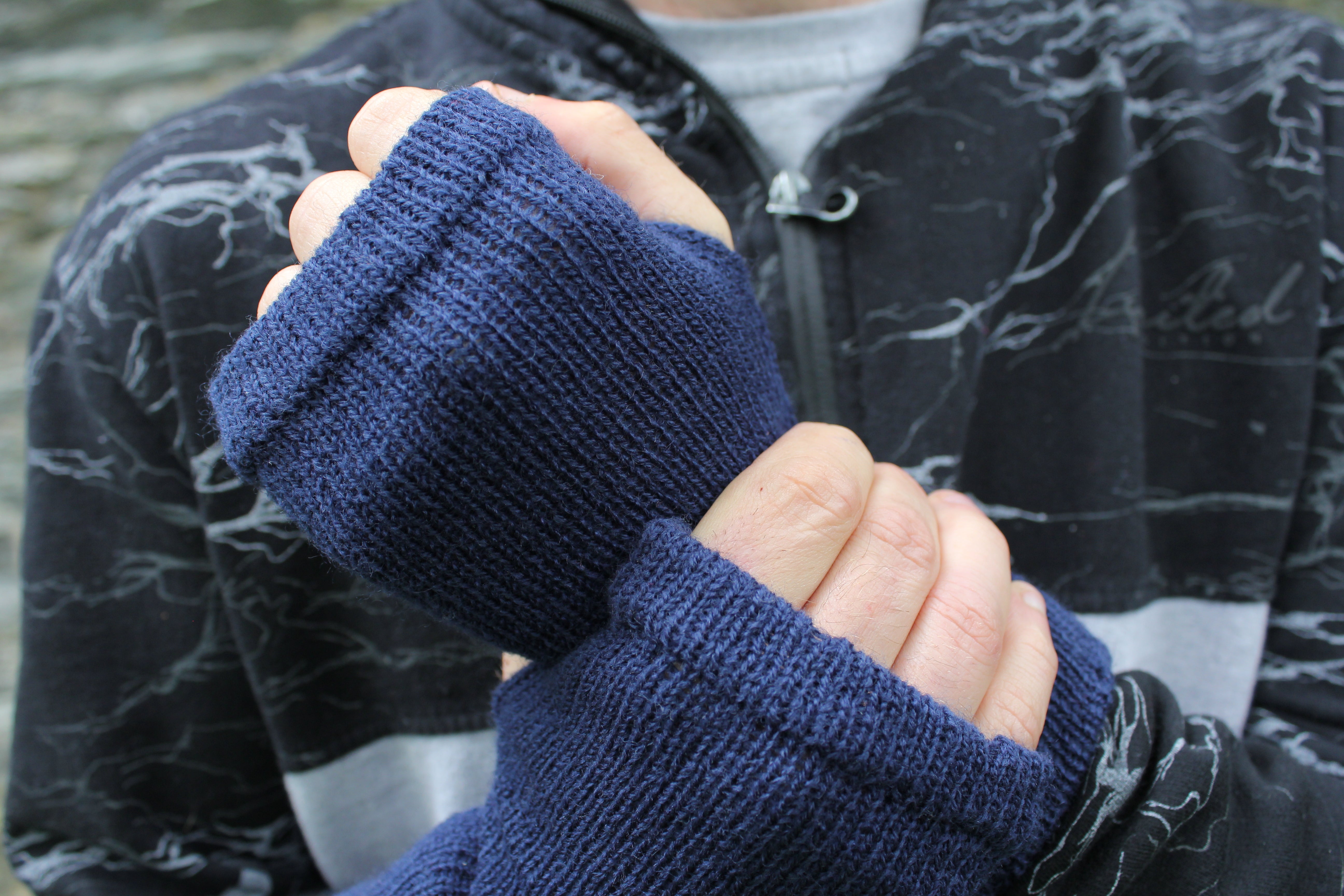 Men's Fingerless Gloves