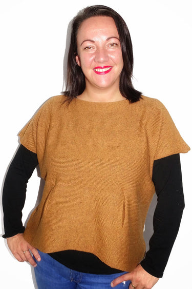 Offer: Short Sleeve Tunic With Pockets - Tibet Tweed - Seasons of Wicklow Collection