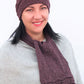 Tuck Duo Hat & Scarf Set (Tibet Tweed Yarn)